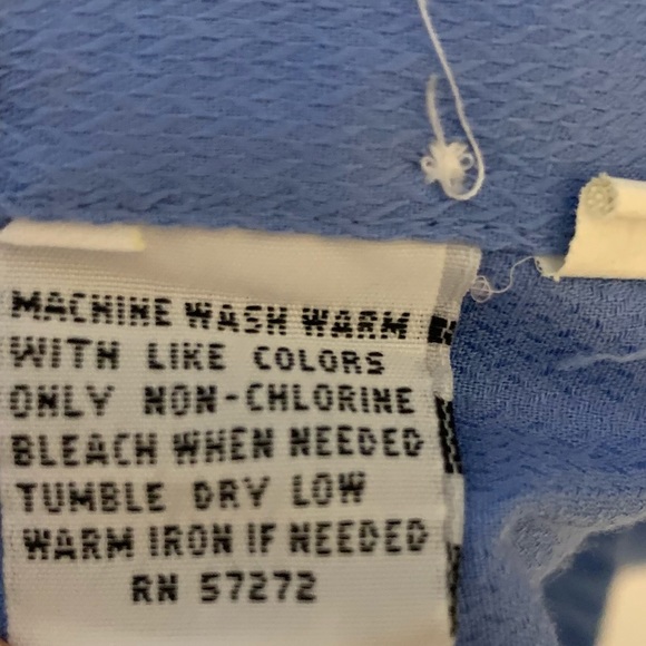 Perry Ellis Portfolio Men’s Button Down Shirt Light Blue Size L (neck 16) 34/35 - Picture 4 of 7